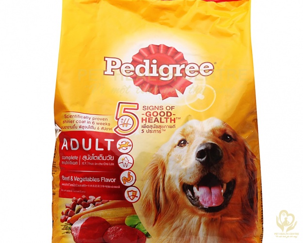 Thức ăn dành cho chó trưởng thành Pedigree chó lớn vị bò, rau củ - 500g