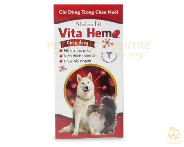 Vita Hem - hỗ trợ tạo máu, kích thích thèm ăn , phục hồi nhanh cho thú cưng