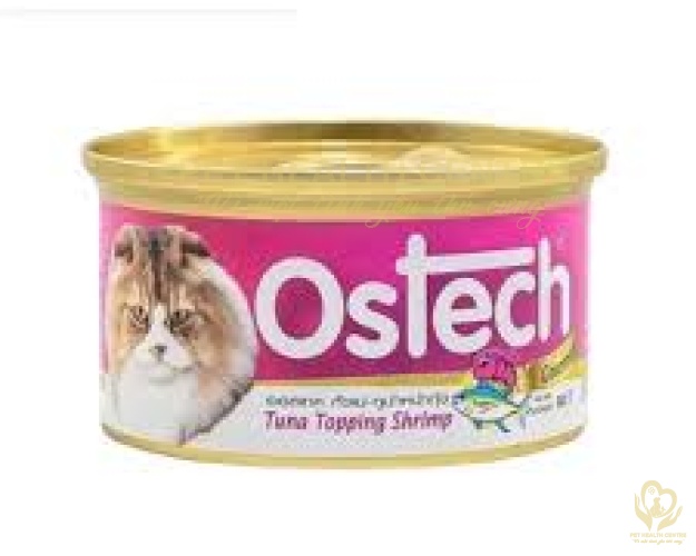 Pate cho mèo Ostech Tuna Shirmp 80g